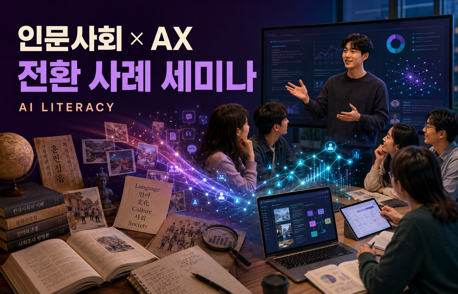 인문사회 학생들을 위한 청년 스타트업 AX 전환 사례 세미나